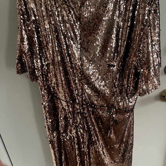Bohoo Bronze Sequin Dress - Picture 4 of 4